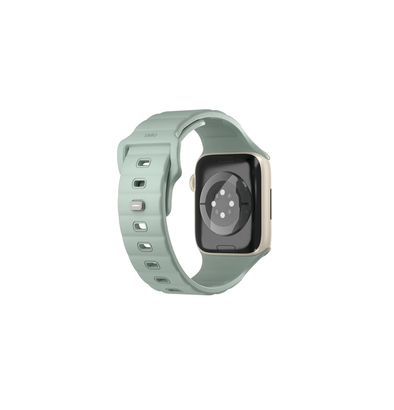 UNIQ STRIDE FKM RUBBER WATCH STRAP compatible with Apple Watch 41MM ICEPLANT GREEN