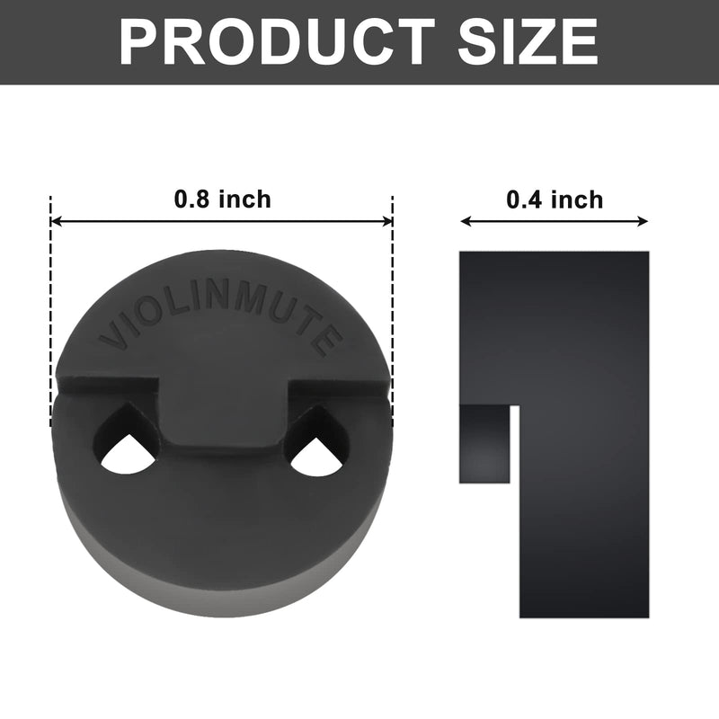 Rubber Violin Practice Mute Set, 10 Pack Round Tourte Style Mute for Violin and Small Viola & 2 Pack Claw Style 4/4 Violin Practice Mute,Ultra Practice Silencer(Black) Full Size Violin Mute Set1