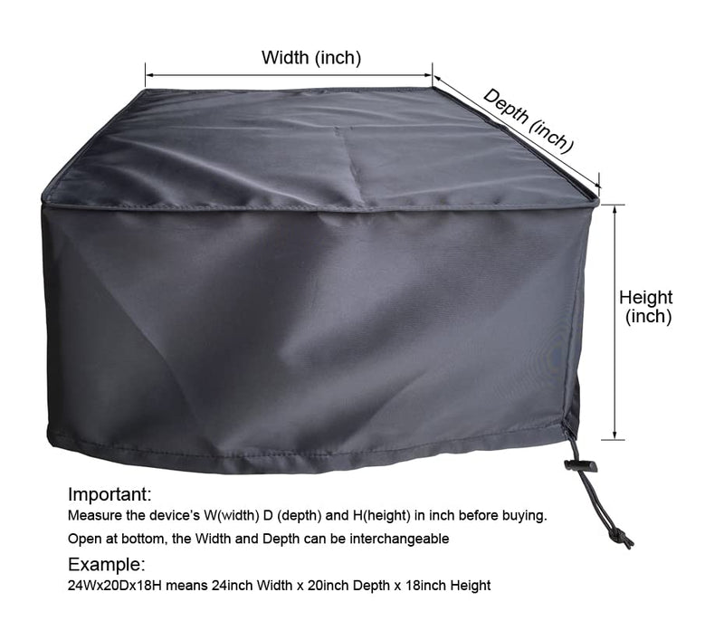 Printer Dust Covers Jacket Heavy Duty case Compatible with HP Canon Epson (19Wx15Dx10H) 19 Wx15 Dx10 H