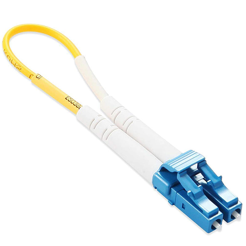 10Gtek LC Fiber Optic Loopback Adapter - LC Connector Singlemode 9/125 (OS2) Test Plug for Testing Applications or Network restorations OS2/LC X1