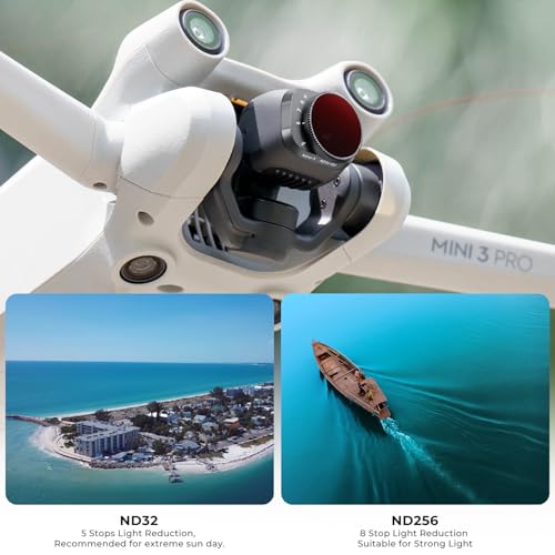 K&F Concept Mini 3 Pro Variable ND32-512 (5-9 Stop) ND Filter Compatible with DJI Mini 3 Pro, 28 Multi-Coated Mini 3 Pro Accessories
