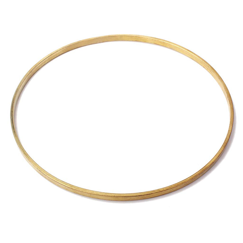 Alnicov Banjo Tension Hoop Banjo Flanges 11 Inch ，For Banjo Accessories Brass Plated