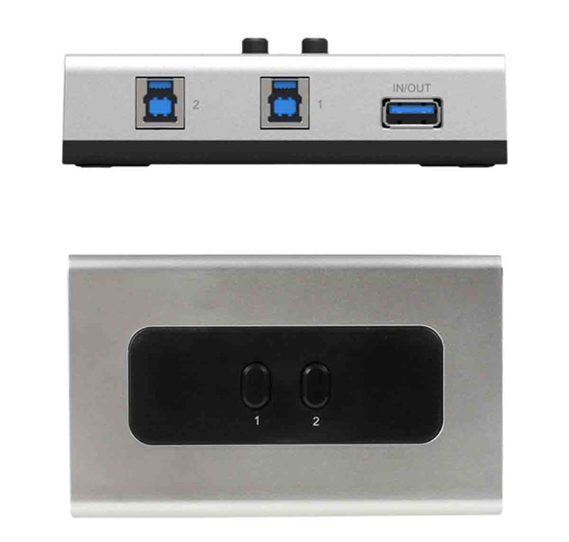 USB3.0 Manual Sharing Switch for USB Device USBHUB Printer Scanner Two Computers (A/B Switch)