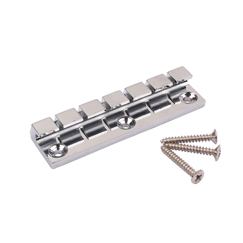 [AUSTRALIA] - Alnicov Electric Guitar 6 Strings Metal Fixed Hardtail Saddle Bridge for Guitar Parts Chrome 