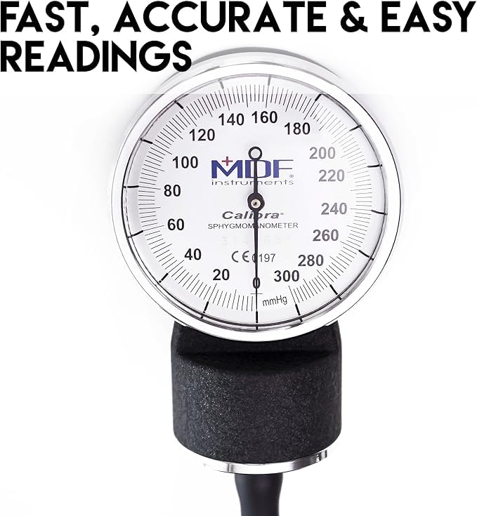 MDF Calibra Aneroid Blood Pressure Monitor Manual Black L