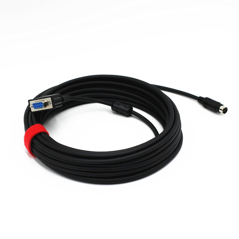 Wood Thrush PTZ Camera Control Cable, 8-Pin Mini-DIN to RS232 VISCA Cable for Long-Distance Camera Control. Connect to Joystick, Keyboard, or PC. Compatible with Most Major Brands. (49.2ft/15m) 49.2ft/15m