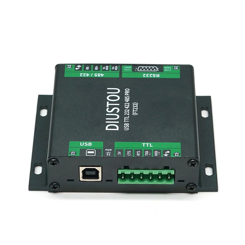 USB to Multi-Serial Port Module - TTL/RS232/RS422/RS485, Extended Interface, in-Module Serial Signal Conversion, Industrial Grade Isolated Metal Shell Adapter