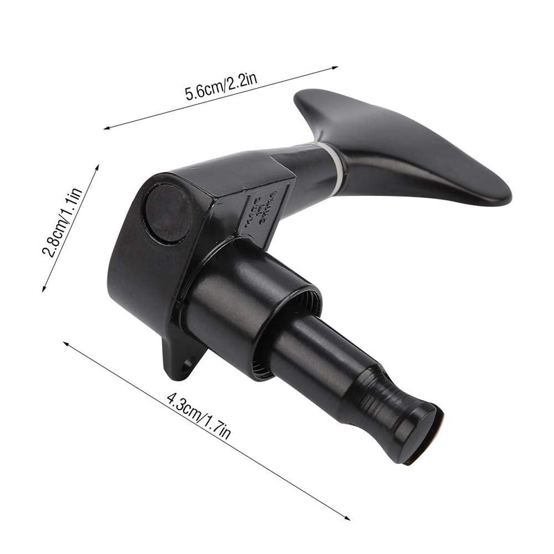 [AUSTRALIA] - VBESTLIFE 2L 2R Electric Bass Machine Heads, Sealed Tuner String Tuning Key Pegs for Electric Bass Black 
