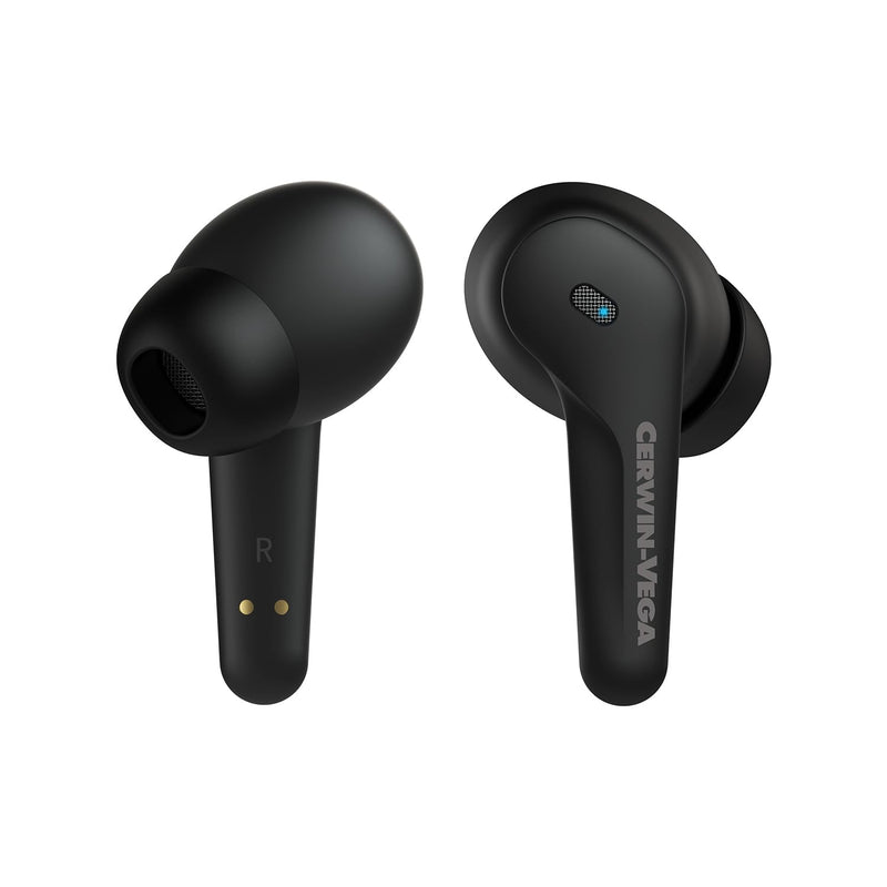 CERWIN-VEGA! Vega Earbuds - Immersive Sound with Active Noise Cancellation, Sweat & Waterproof Design, Seamless Bluetooth Connectivity - Best Earbuds for Gaming, Workout, Running, Sports - EB1