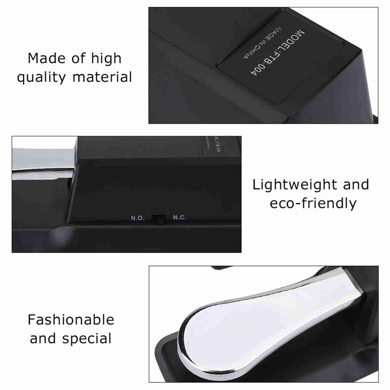 Sustain Pedal, 1/ 4in Jack Digital Piano Foot Pedal Mat for Electronic Organ, Electric Piano, Synthesizer, Midi Keyboard