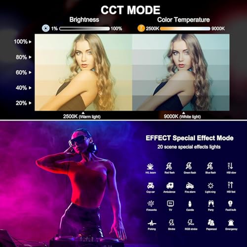 OBEST Upgrade Light Box & Soft Box, 16" x 16" Photo Box with Lights Portable Folding Photo Studio Light Box Photography with PVC Backdrops for Product Photography (30cm RGB Full Color Strip Light) 30cm RGB full color strip light
