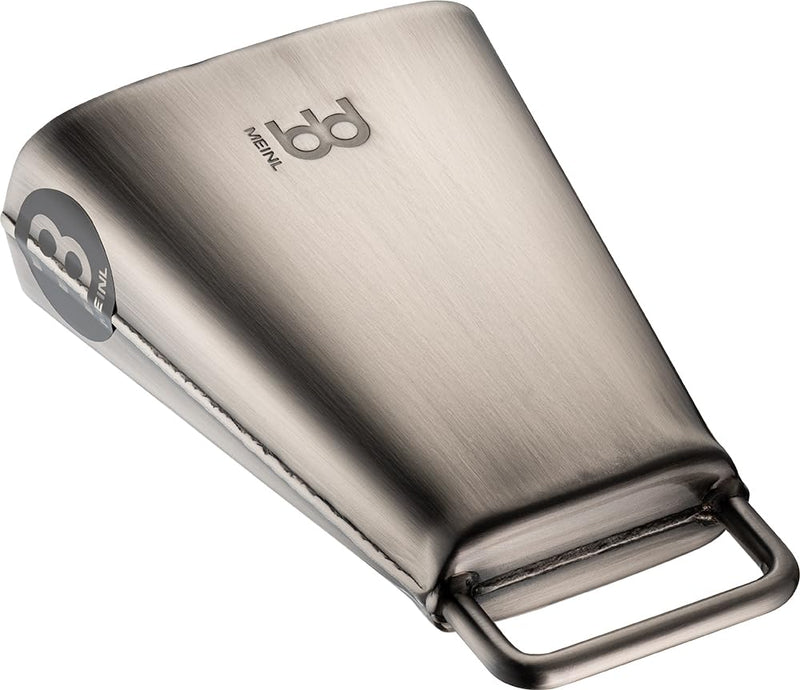 [AUSTRALIA] - Handheld Cowbell with Holder, 6 1/4" Hand Brushed Steel — NOT MADE IN CHINA — Low Pitch, 2-YEAR WARRANTY 6 1/4" 