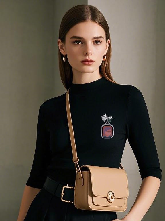 Exquisite Pin-On Brooch Clip Bag Charm Watch Bands Strap for Apple Watch123456789se10s11 Ultra 49mm Fob Clip 46/45/44/42/41/40/38Chain Nurse Metal Alloy Butterfly(Goldr) 41/40/38/42mm(series10)