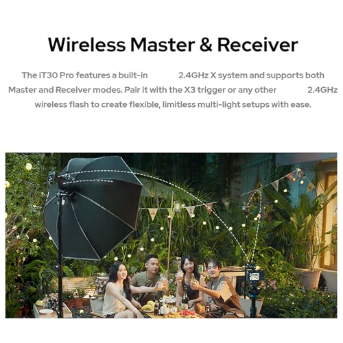 Godox Mini iT30Pro C iT30 Pro C for Canon TTL Flashlight Wireless Touch Screen Portable Flashlight HSS 1/8000 Second Compatible with Mirrorless Cameras External Flash Compatible for Canon Black iT30Pro C For Canon