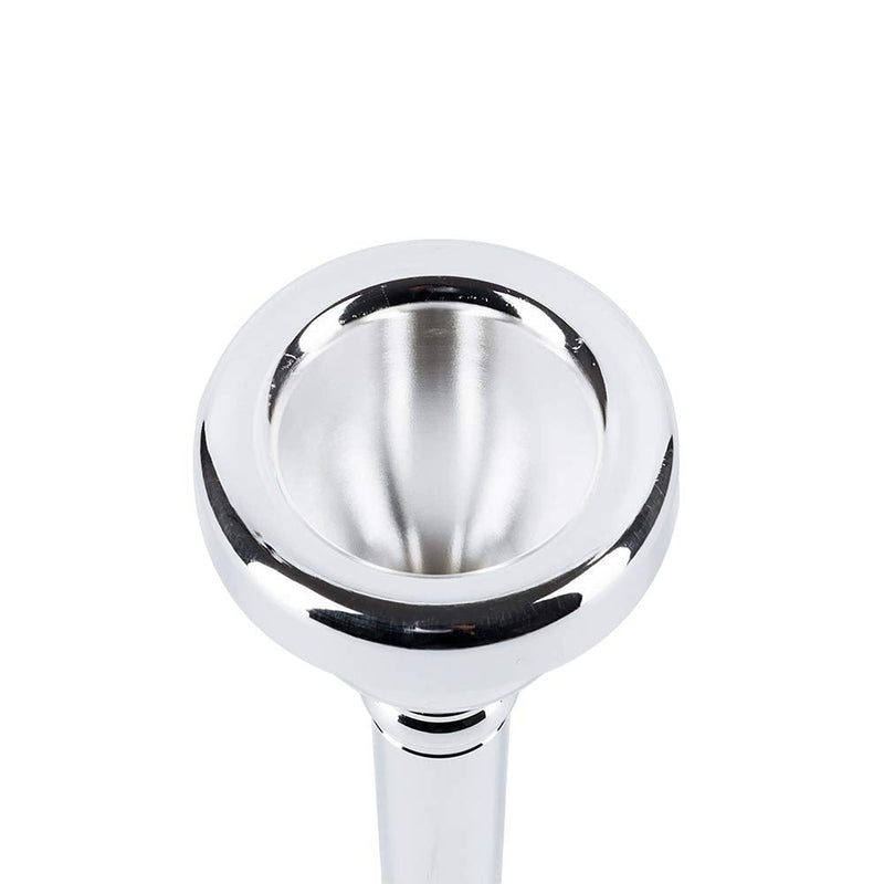 EastRock Standard Tuba Mouthpiece, Silver Plated Tuba Mouthpiece Size U, Tuba Player Replacement Tuba Parts Vacuum Packed JDTB-Standard