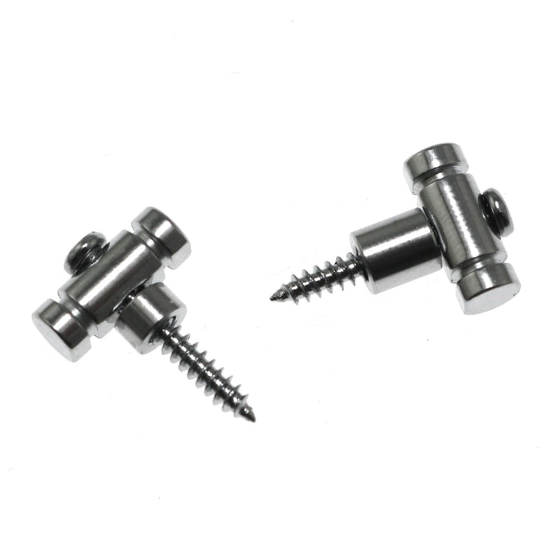 Maxmoral 2Sets Guitar Roller String Retainer String Guide String Tree Replacement Parts Stable Stringing Guitar Head String Presser for Chrome Electric Guitar