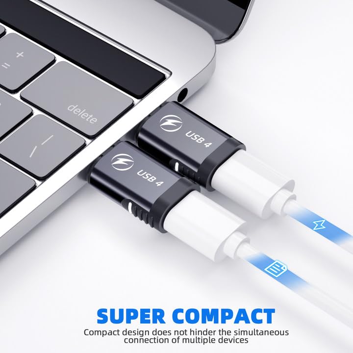 140W Straight + 140W 90 Degree USB C Magnetic Adapter - 4 Pack