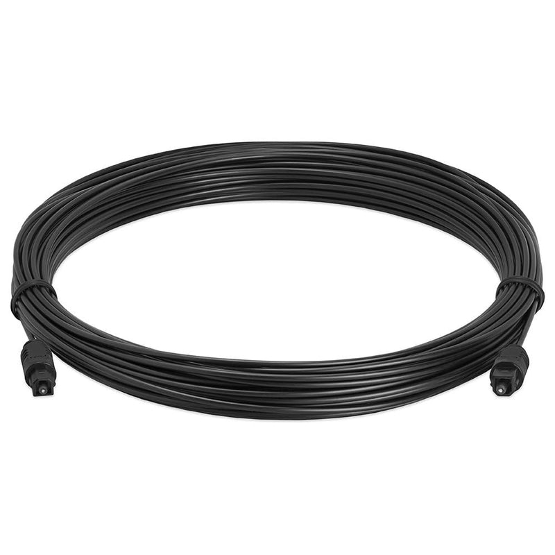TOSLink Optical Digital Audio Cable SPDIF Dolby Digital DTS 50 ft Black 50FT
