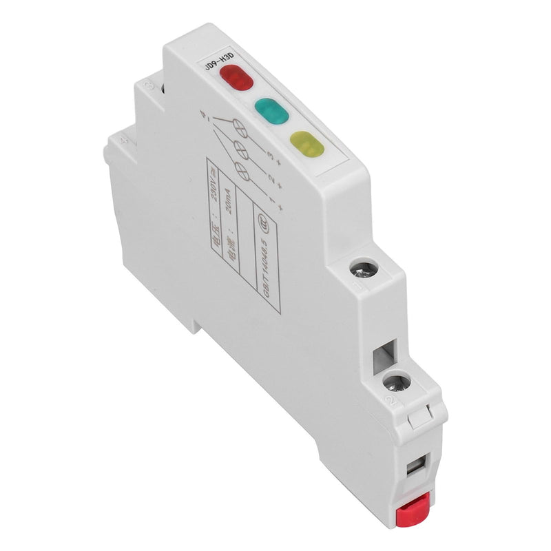 Ouitble DIN Rail Indicator Light JD9-H3D Rail Indicator Light AC DC Red/Green/Yellow Lights up PC 20 MA For Displaying Telecommunication Electrical Signals