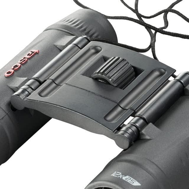 TASCO 178125 Essentials Roof Prism Roof MC Box Binoculars, 12 x 25mm, Black