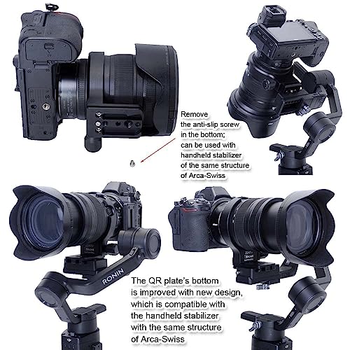 iShoot Lens Collar Tripod Mount Ring Compatible with Nikon Nikkor Z 24-70mm f/2.8 S Lens, Lens Support Holder Bracket Bottom is Arca-Swiss Fit Quick Release Plate Dovetail Groove