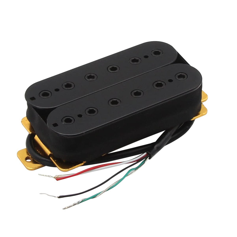 [AUSTRALIA] - FLEOR Neck+Bridge Pickup Set Double Coil Humbucker Pickups for Electric Guitar Pickup Replacement-Black Black 
