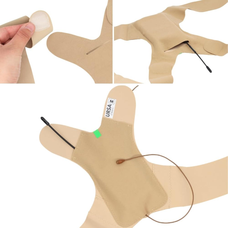URSA Back Strap - Secure Microphone & IEM Pack Harness (Beige, Large) Beige