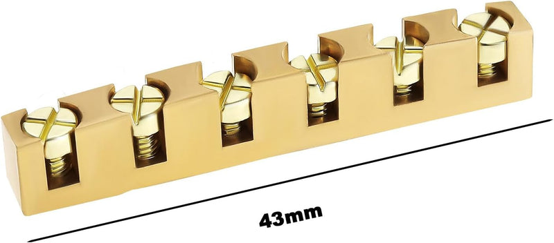 [AUSTRALIA] - Guyker 43mm Guitar Adjustable Brass Nut - Height Bell Nut Replacement Compatible with Gibson Les Paul LP SG Style Guitar 