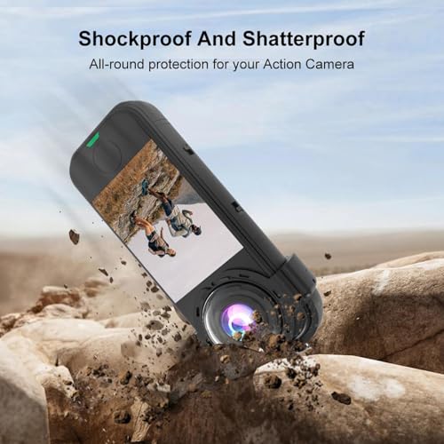 PULUZ X4 Air Premium Lens Guards, Compatible with Insta360 X4 Air Optical Tempered Glass Protective Snap-On Lens Cap, Case Cover Protection Action Camera Accessories Insta360 X4Air Snapon