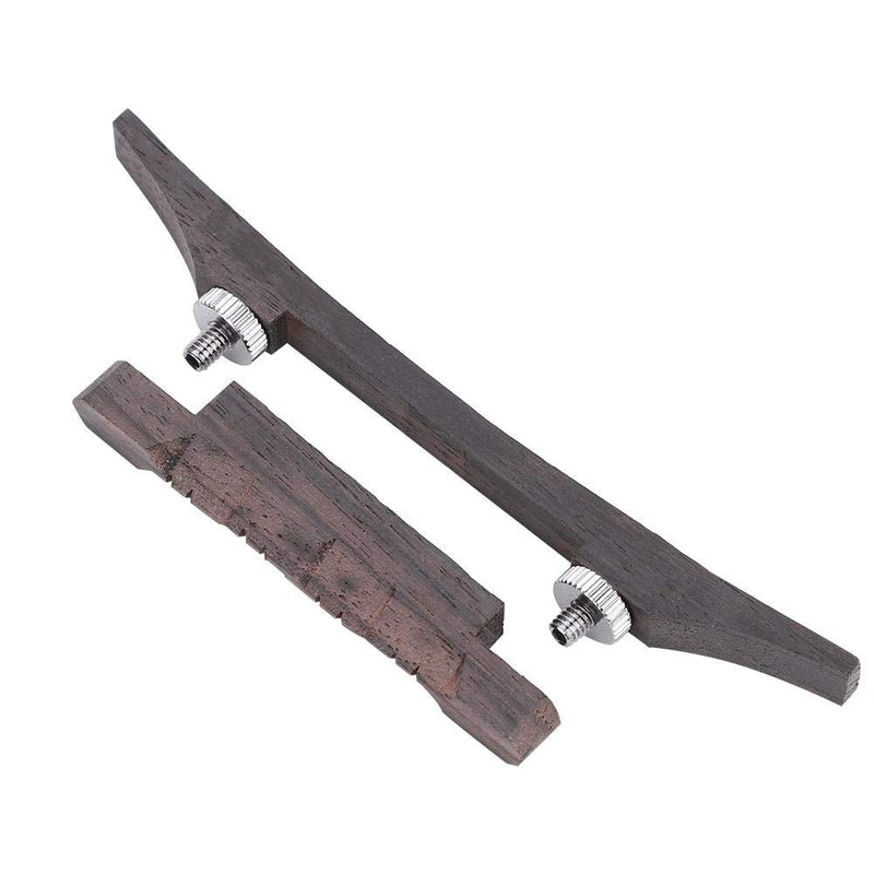 Mandolin Bridge, Adjustable Compensated Mandolin Strings Bridge Rosewood for Martin Acoustic Guitar Mandolin Bridge Mandolin Bridge Replacement