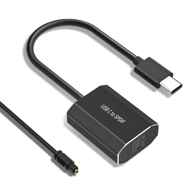USB C to SPDIF Output Adapter, Hdiwousp Type C to Optical Audio Adapter with 48KHz/16bit DAC for MacBook Pro/Air Mac Pro/Mini iMac Laptop Samsung Note 20/10 S23/S22/S21/S20 USB C TO SPDIF
