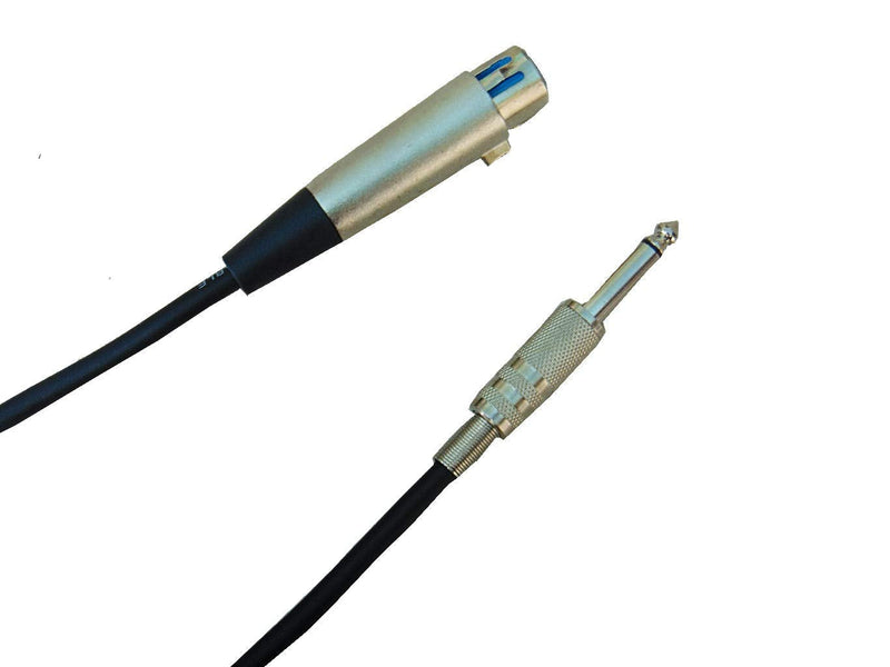 2 Pack Studio Z Microphone Cable 20Ft Female XLR to 1/4 Inch TS Male Mono 3 PIN Flexible Mic Cable Unbalanced Interconnect Wire Mic Cord for Dynamic Sound Built to Last (2 Pack) 2 Pack