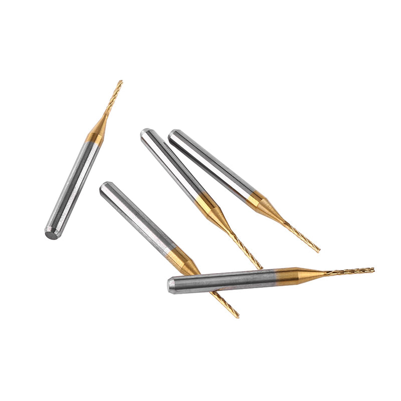 End Mill 1 mm, 10 Pieces Metal Cutter Engraving Bits Milling Tool Tungsten Carbide Cutter Drill Bit Set for Plastics Stainless Steel Copper
