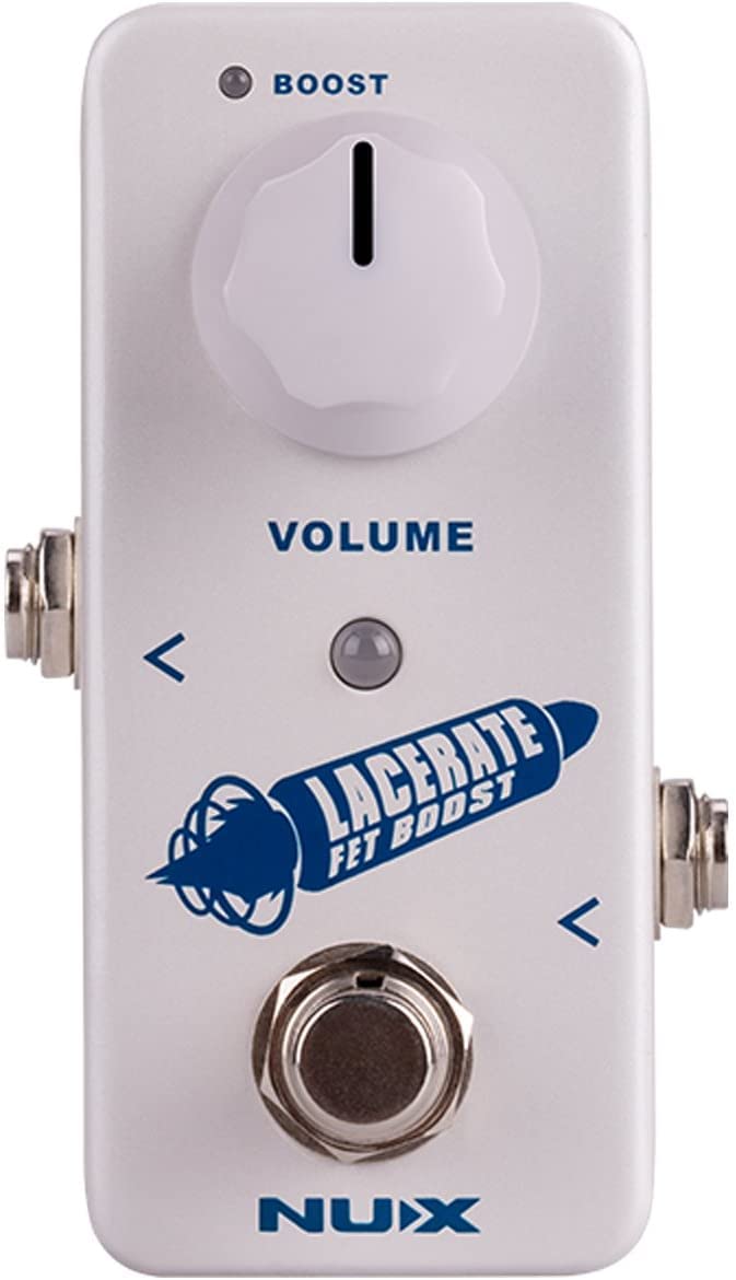 NUX Lacerate Mini Booster Pedal Bundle with 9V Power Supply