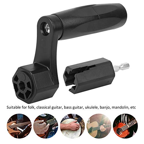 [AUSTRALIA] - Guitar String Winder Cutter 2 in 1 Bridge Pin Peg Puller Plastic Metal Professional Guitar Repair Tool Black 
