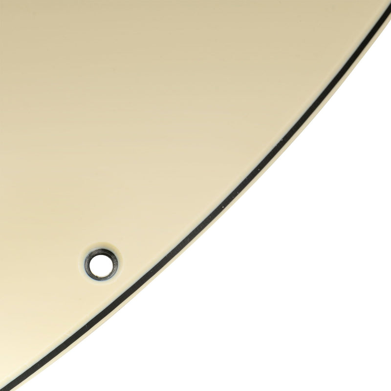 Musiclily Pro 11-Hole Bass Pickguard for Squier Sonic Bronco Bass, 3Ply Cream