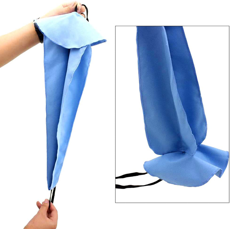 Sax Saxophone Cleaning Cloth Saxophone Cleaner Swab for Body Pull Through Tube Inside Clean Microfiber Material Blue