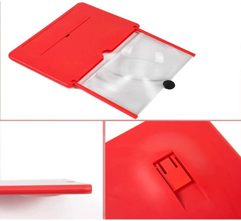 3D Screen Magnifier 12-inch HD Mobile Smartphone Video Magnifier Support X / 8/8 Plus / 7/7 Plus / 6 / 6s / 6 Plus / 6s Plus and All Other Smartphones