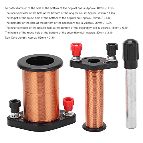 Primary Secondary Coil Physical Electromagnetic Induction Coil Experimental Instrument Primary Coil A Secondary Coil B Soft Iron Core C for Physics Teaching