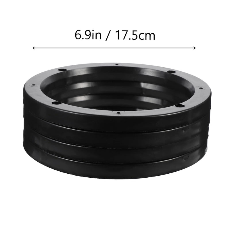 Mobestech 2 Pairs Car Speaker Spacer Adapter Sturdy Speaker Mount Bracket Ring Useful Speaker Adapter Auto Speaker Ring for Car (6.5 Inch) 17.5X17.5cm