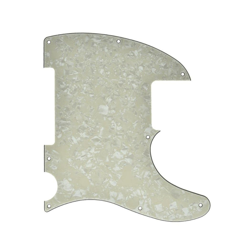 KAISH 8 Hole Tele Blank Guitar Pickguard Tele Pick Guard Scratch Plate for Telecaster Esquire Aged Pearl