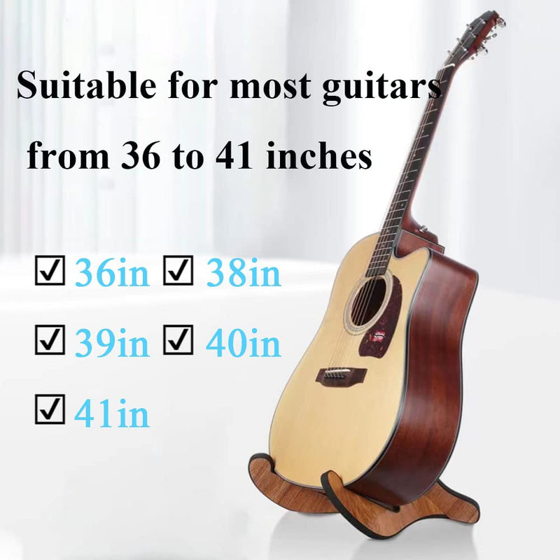 Coret Universal Portable Wooden Guitar Stand, Acoustic and Classical Guitar Stand,Portable Guitar Stand Holder, with Non Slip EVA Padding