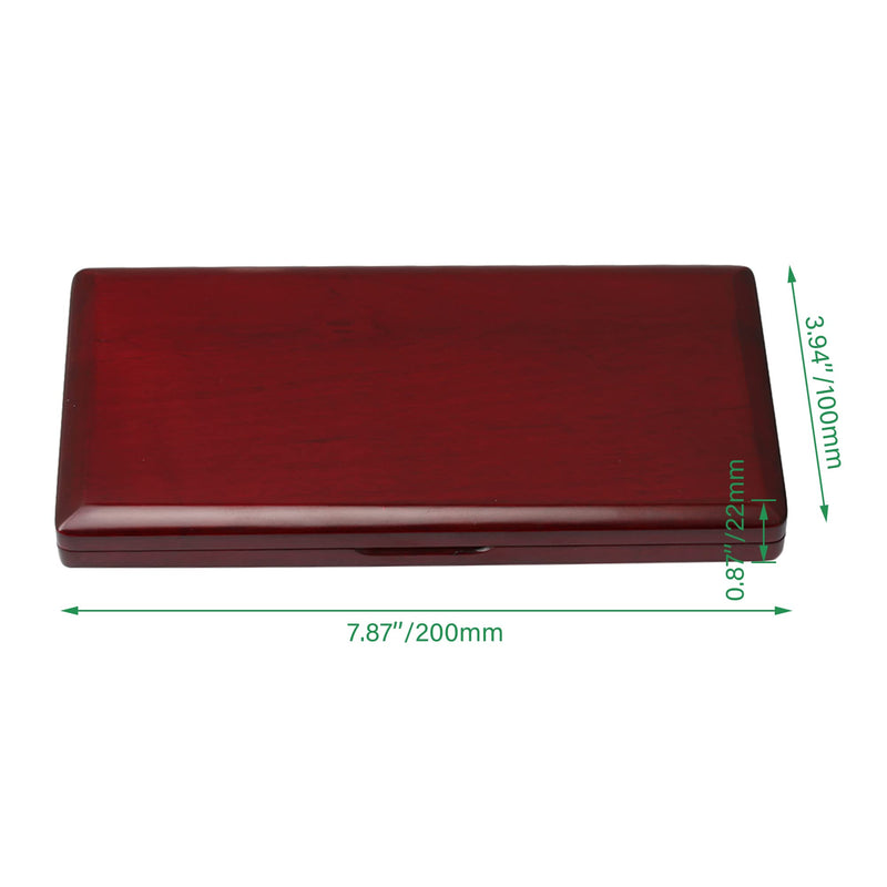 [AUSTRALIA] - Mxfans Elegant Handmade Wooden Bassoon Reed Box for 9 Reeds Red Wood Color 