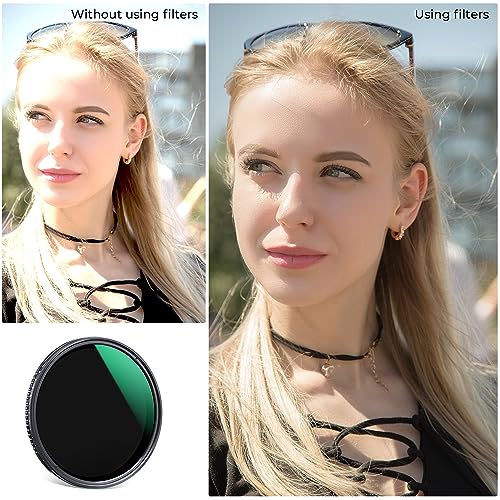 K&F CONCEPT 49mm Variable ND2-400(1-9 Stops) Waterproof ND Lens Filter