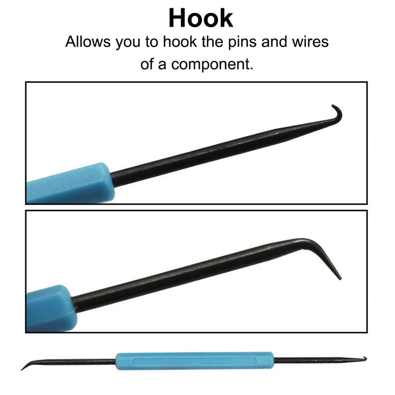 Soldering Tool Set for Soldering Work, Soldering Aid Set, Double-Sided Solder Assist Tools, Soldering Accessories, Pack of 6