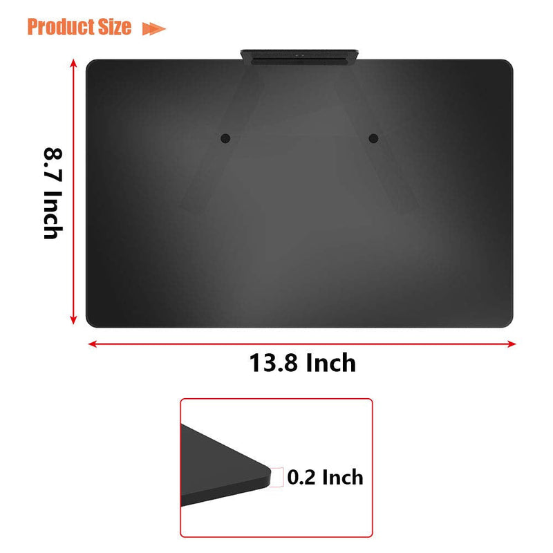1443 Compact Glass Component Single Shelf for DVD Player, Blu-ray Player, Cable Box, Satellite, Wii and Video Accessories (13.8 x 8.7 x 0.2 inch)
