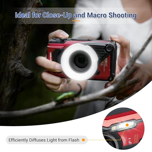 JJC FD-1 Flash Diffuser for Olympus TG-7 TG-6 TG-5 TG-4 TG-3 TG-2 TG-1 Replaces FD-1 Flash Diffuser