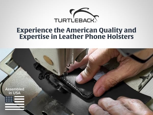 Turtleback Brown Belt Case for iPhone 16 Pro, 16e, 15 Pro, 14 Pro, 13 - Small – Fits Slim Thin Style Cases, Vertical Holster Leather Pouch with Heavy Duty Rotating Belt Clip, Vertical - Leather w/ Metal Clip