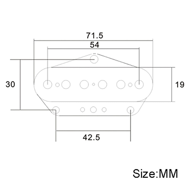 [AUSTRALIA] - SAPHUE Alnico 5 TL Bridge Pickup Fiber Bobbin TL Bridge Pickup Black Guitar Parts 