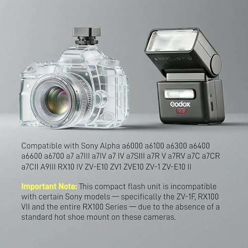 Godox X5S TTL Wireless Flash Trigger for Sony, 2-in-1 Hotshoe & Trigger X5-S